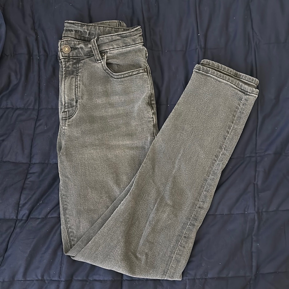 American eagle black mom jeans